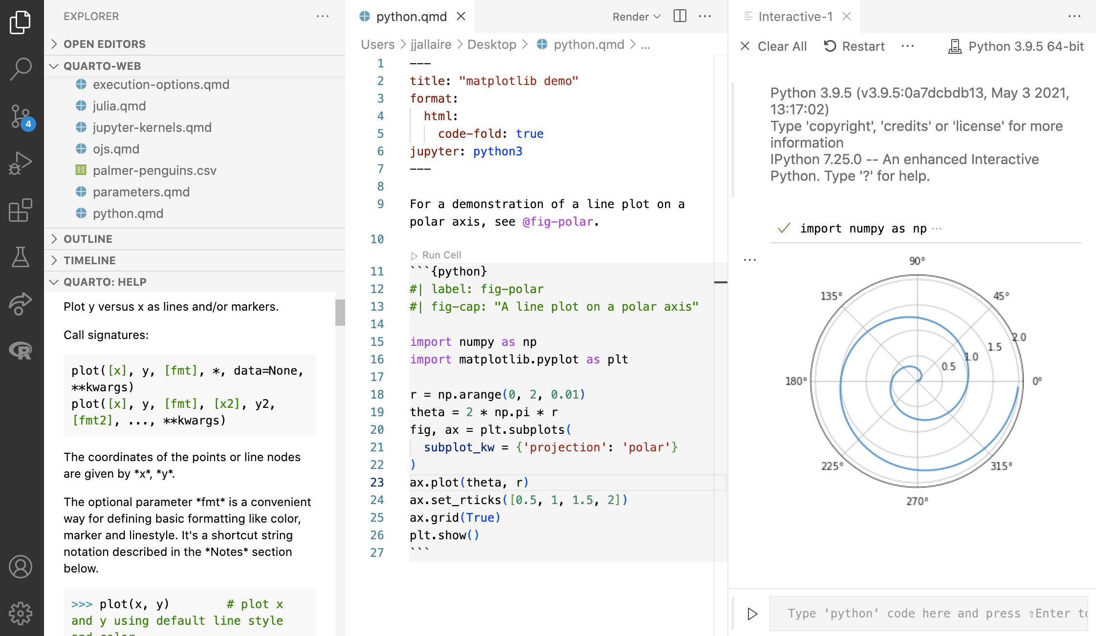 Quarto - VS Code