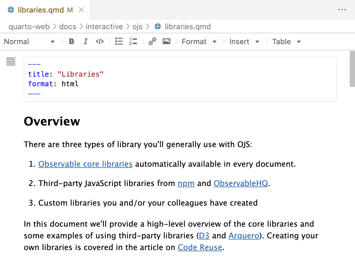 Manipulating Content: extend method, reusable code